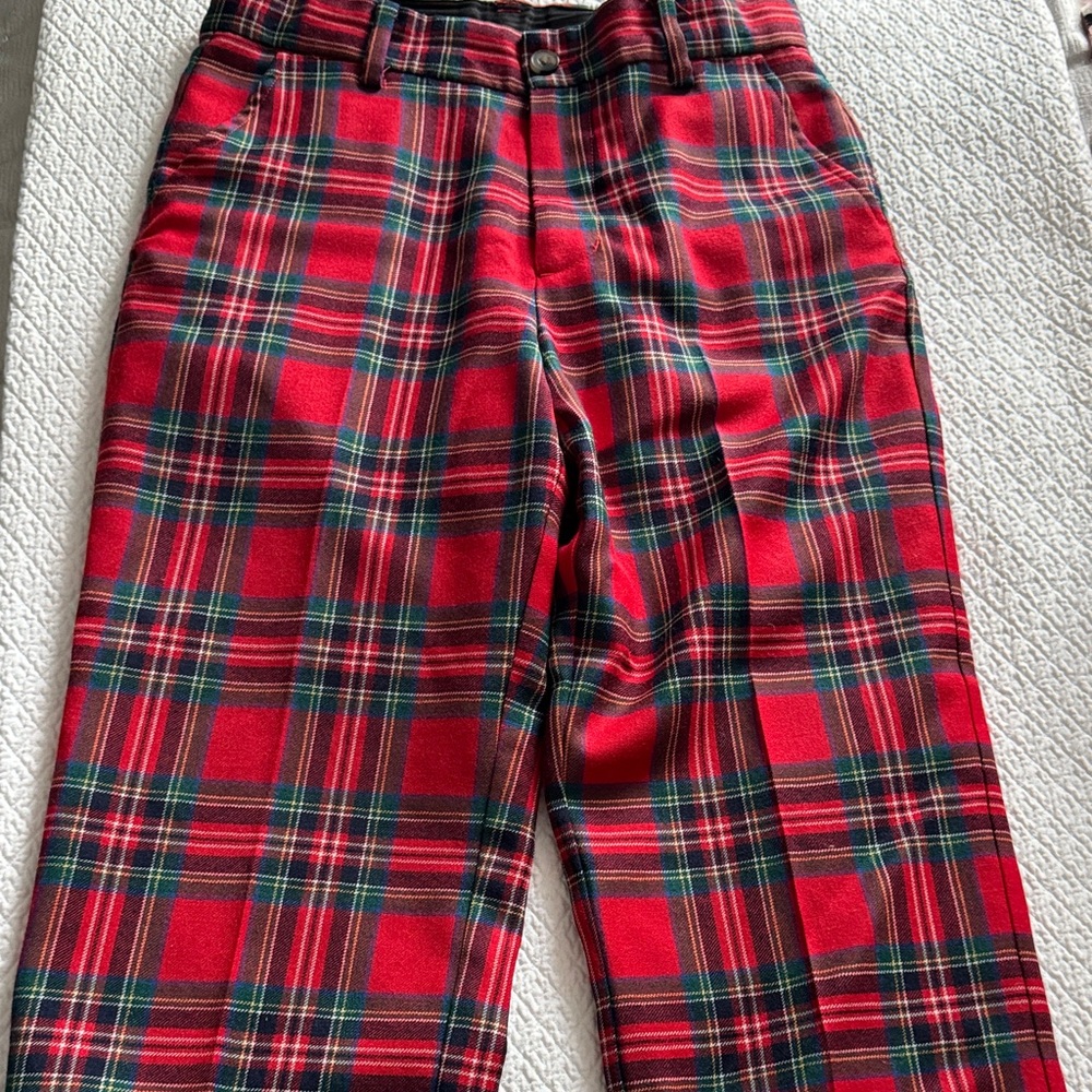 Janie and Jack Boys Plaid Wool Pants